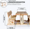 Gartengarnitur "Rustikal" - Lärche 200 cm Produktbild-Vorschau 5