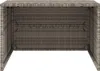 vidaXL Mähroboter-Garage Grau 86x90x52/57 cm Poly Rattan Produktbild-Vorschau 5