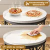 MODFU Couchtisch rund schwarz,2er set Sofatisch mit weiße Produktbild-Vorschau 5