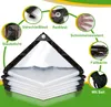 Aopunly Nepremokavá priehľadná PVC plachta s očkami, Náhľad obrázku produktu 3