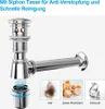 Heilmetz Universal Siphon Waschbecken und Ablaufventil Produktbild-Vorschau 2