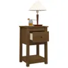 vidaXL Nachttisch Honigbraun 40x35x61,5 cm Massivholz Produktbild-Vorschau 4