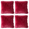Kissen - 50 x 50 cm - Rot - Schwarz - Polyester - Velours - Produktbild-Vorschau 1