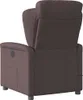 vidaXL Massagesessel Elektrisch Dunkelbraun Stoff Produktbild-Vorschau 6