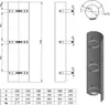 Ø 120 mm Ofenrohr Strahlungsschutz - 100 cm - schwarz Produktbild-Vorschau 1