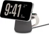 A smartphone and smartwatch charging stand. Voir les images du produit