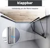 Duschtür Schwarz Nischentür Falttür 76x195cm Duschkabine Produktbild-Vorschau 3