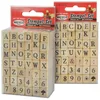 Meyco Holz Stempel Set ABC u. Zahlen, 42 Stempel Produktbild-Vorschau 1