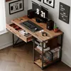 Počítačový Stôl Loft / Industrial – Rustikálna Hnedá Farba Náhľad obrázku produktu 2