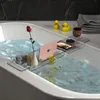 Badewannenablage Badewannentablett, Ausziehbare, Badewannen Produktbild-Vorschau 5