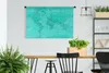 MuchoWow® Wandteppich Wandbehang Weltkarte - Stabil - Rot Produktbild-Vorschau 2