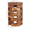 vidaXL Table de nuit 30x30x45 cm bois massif teck Voir les images du produit 4