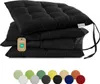 Lavea® Sitzkissen 40x40 cm, 4er Set, Schwarz - mit Produktbild-Vorschau 1