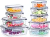 Glazen potten voor levensmiddelen met deksel, set van 9 Productafbeelding-voorbeeld 1