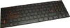 A black laptop keyboard with red accents on a white background. Produktbild-Vorschau