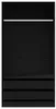 vidaXL Kleiderschrank Schwarz 100x50x200 cm Holzwerkstoff Produktbild-Vorschau 4