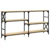 vidaXL Stolik konsola dąb sonoma 150x29x76,5 cm materiał Podgląd zdjęcia produktu 6