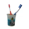3tlg Set Bad Accessoires WC Bürste Zahnputzbecher Produktbild-Vorschau 5