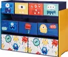 Ginger Home detský regál s 9 textilnými boxmi - MONSTER, Náhľad obrázku produktu 1
