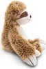 A plush sloth toy sitting on a white background. Produktbild-Vorschau