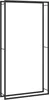 VIDAXL -Kamin 110x28x214 cm Stahlmattschwarz Anteprima dell’immagine prodotto 3