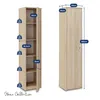 Bibliothèque Armoire Étagère 40 cm de large 180 cm de haut Voir les images du produit 8