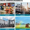 A collage of four images showing different applications: firefighters, refineries, industrial facilities, and agricultural irrigation. Produktbild-Vorschau