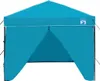 Schlichtes Pop-up Pavillon Zelt Blau 250 x 250 cm Stoff - Produktbild-Vorschau 4