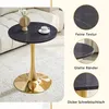 STILVORA bijzettafel, rond, 60 cm diameter, met een zwarte Productafbeelding-voorbeeld 5