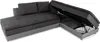 Ecksofa-Dauerschläfer Doppelbett Federkern Bettkasten Couch Produktbild-Vorschau 10