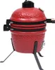 vidaXL 2 v 1 Kamado-Grill Smoker Ceramic 56 cm Rot Náhled obrázku produktu 5