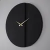Opviq, Block Metal Wall Clock - APS096, Wanduhren, Schwarz, Produktbild-Vorschau 5
