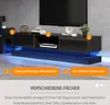 MODFU Lowboard TV stůl vysoký lesk s LED osvětlením, Dlouhý Náhled obrázku produktu 3