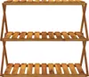 vidaXL Klappregal 3 Böden Braun 70x31x63 cm Massivholz Produktbild-Vorschau 4