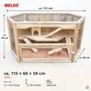 Melko Clapier pour petits animaux Cage en bois pour Voir les images du produit 10