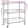 vidaXL Wózek kuchenny szary Sonoma 100,5x50x105 cm Materiał Podgląd zdjęcia produktu 8