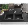 Mexen Mario 2-Becken-Granitspüle mit Mischbatterie Carla, Produktbild-Vorschau 3