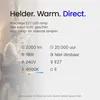 Asalite LED Peerlamp A60 E27 Mat - 18W 2000lm 4000K - Productafbeelding-voorbeeld 3
