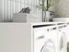 DORA Armoire pour machine à laver largeur 130 cm blanc mat Voir les images du produit 2