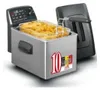 A deep fryer filled with french fries, with its lid and control panel visible. Anteprima dell’immagine prodotto