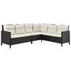 Juskys Polyrattan Lounge Manacor - Sofa, stolik, stołek i Podgląd zdjęcia produktu 14