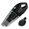 A black handheld vacuum cleaner and its accessory are displayed against a white background. Podgląd zdjęcia produktu