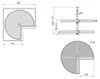 Jeu de plateaux Shelvo 3/4 pour module 800 mm en plastique Voir les images du produit 3