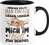 Faultier Tasse Geschenk Faullenzer Manches Sollte Man Produktbild-Vorschau 1