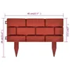 vidaXL Rasenkanten 11 Stk. Backstein-Design Produktbild-Vorschau 8
