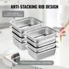 SucceBuy 8er-Pack Hotelpfannen, 1/2-Größe Produktbild-Vorschau 4