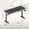 Huzaro Hero 4.6 RGB Gaming Tisch – höhenverstellbar 160x60 Produktbild-Vorschau 3