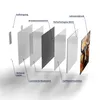 DEQORI Hybrid Leinwand Bild 50x50 cm 'Stier im Farbensturm' Produktbild-Vorschau 7