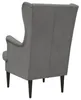 vidaXL Sillón, color gris oscuro, tapizado en terciopelo Vista previa de la imagen del producto 6