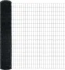 vidaXL Zaun mit Pfosten Grau 1,6 x 10 m Stahl und PVC Produktbild-Vorschau 7